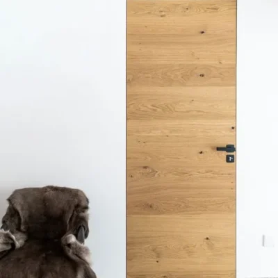 درب فریم لس روکش چوب