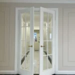 درب فرانسوی چوبی