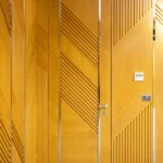 درب فریم لس چوبی