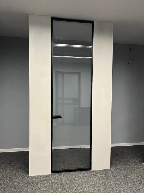 درب فریم لس شیشه ای