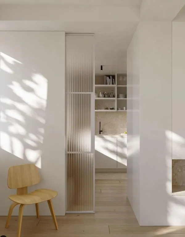 درب ریلی شیشه ای 