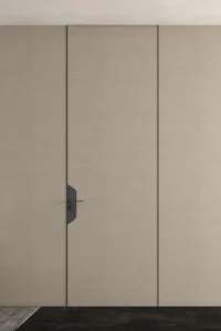 درب فریم لس روکش چرم