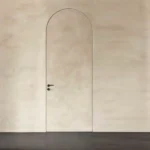 درب هلالی چوبی فریم لس