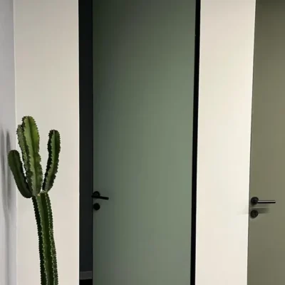 درب فریم لس آلومینیومی