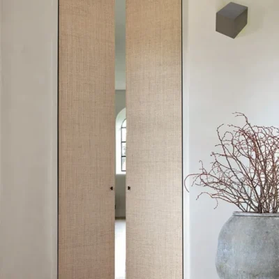 درب فریم لس با روکش پارچه