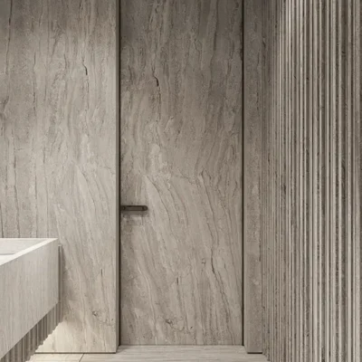 درب فریم لس با سرامیک اسلب