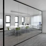 پارتیشن شیشه ای تک جداره