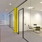 پارتیشن شیشه ای فریم لس