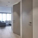 درب چوبی نسکافه ای