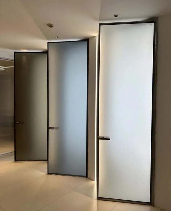 درب شیشه ای اداری تک جداره درب شیشه ای اداری تک جداره